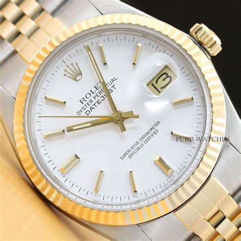 rolex datejust stainless vs stainless and gold